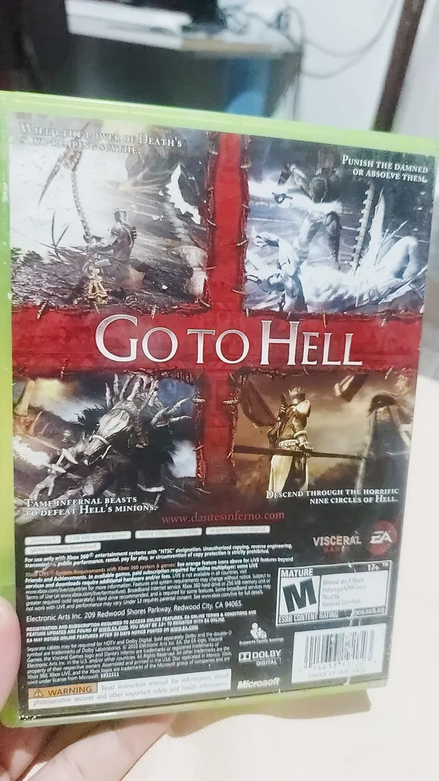 Dantes inferno xbox 360  +74 anúncios na OLX Brasil