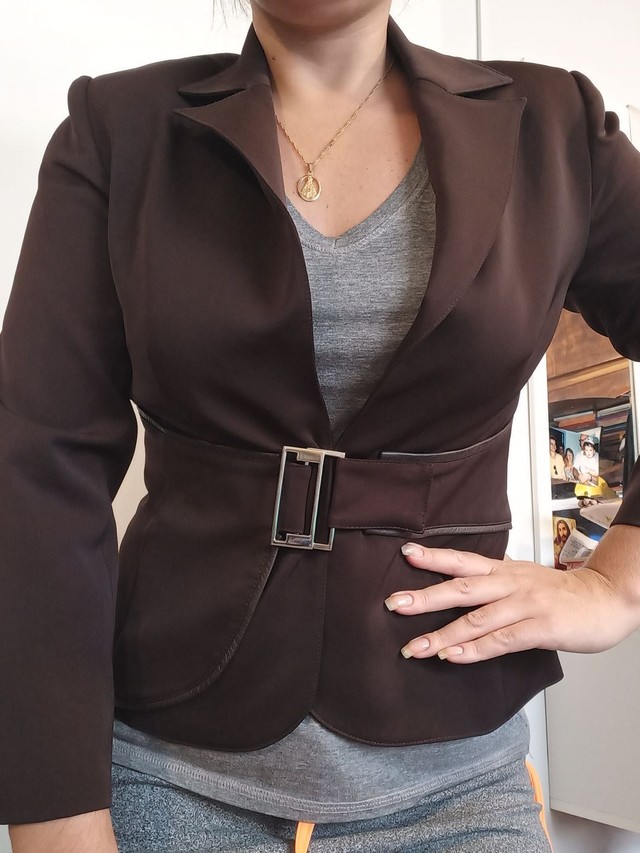 Blazer marrom 38 - Foto 3