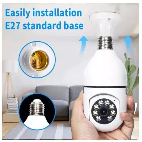 Câmera iP Wifi 2.4 sem fio visão noturna microfone auto falante acesso remoto aplicativo - Foto 6