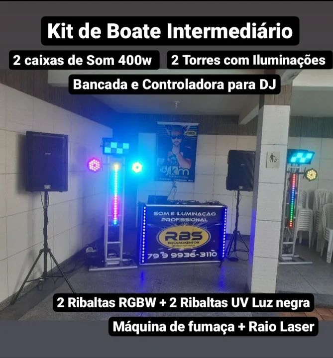 PAINÉL DE LED, SOM , ILUMINAÇÃO,  PALCO, DJS,, ESTRUTURAS  - Foto 5