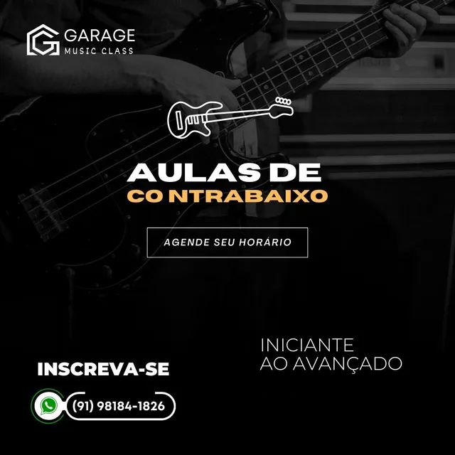 Aulas de contrabaixo