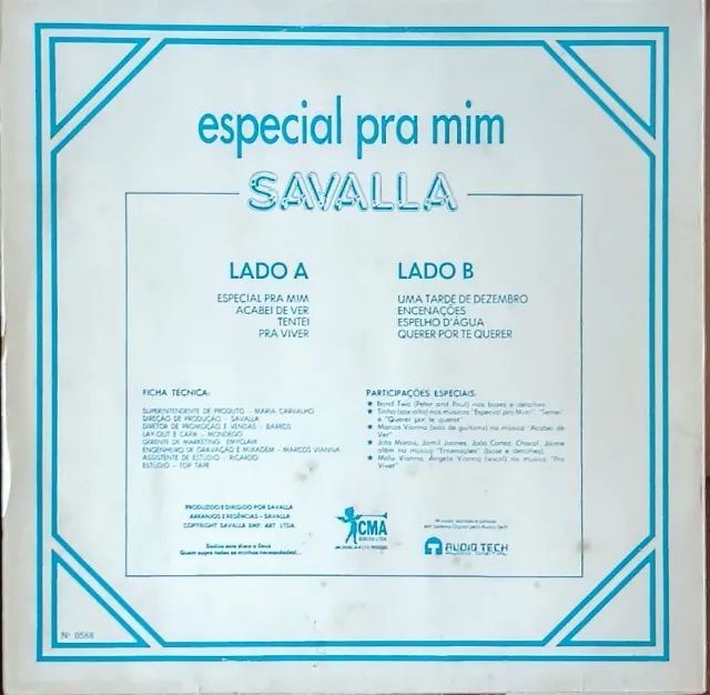 Lp Disco de Vinil Savalla - Especial pra mim - Foto 2