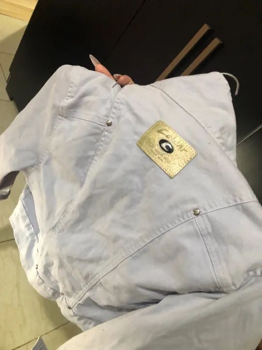 Jaqueta Jeans lilás  - Foto 5