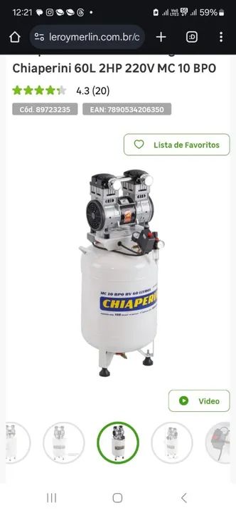 Compressor de Ar Odontológico / Novo - Foto 3