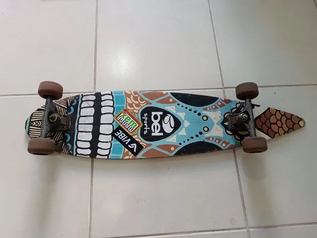 Skate semi long com rolamentos abec 5 - Foto 5