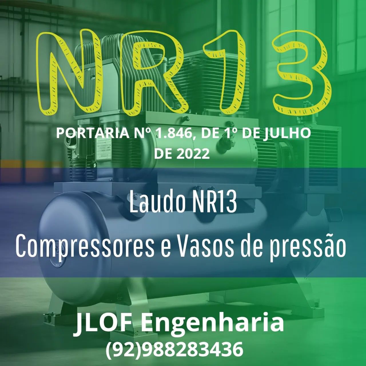 Inspeção em Compressor - Laudo NR13