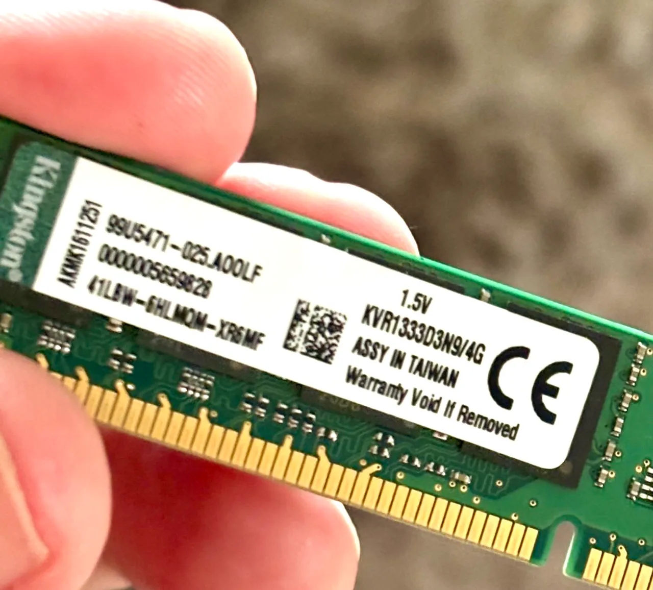 Memória RAM KVR1333D3N9/4G