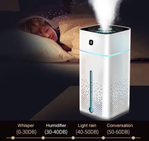 * Umidificador Aromatizador Ar 1000ml Pulverizador Grande Capacidade 7 Luzes Led z007 *  - Foto 2