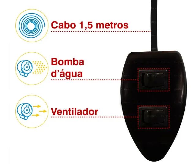 Ventilador Climatizador Umidificador De Ambientes Nevoa  - Foto 5