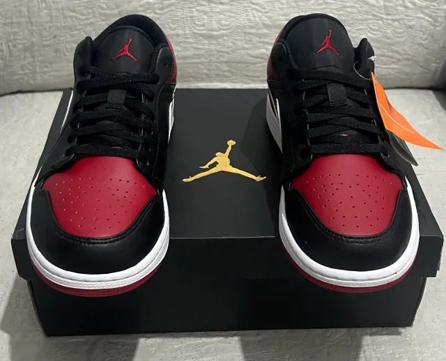Tênis Air Jordan 1 Low Alternate Bred Toe 100% Original - Foto 6