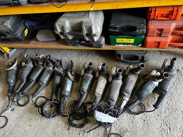 Esmerilhadeiras de 7 polegadas usadas Bosch ou DWT