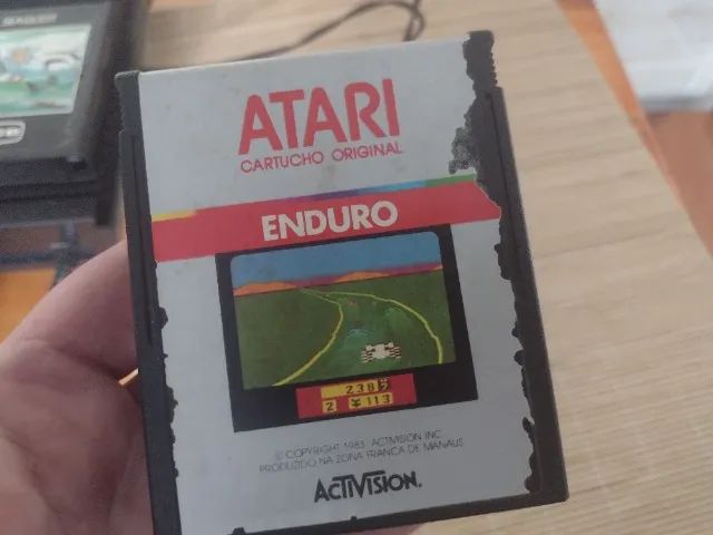 Jogo Enduro (CCE) - Atari - Original - ( Não funcional) - Artigo p/ Coleç - Aceito olx pay - Foto 5