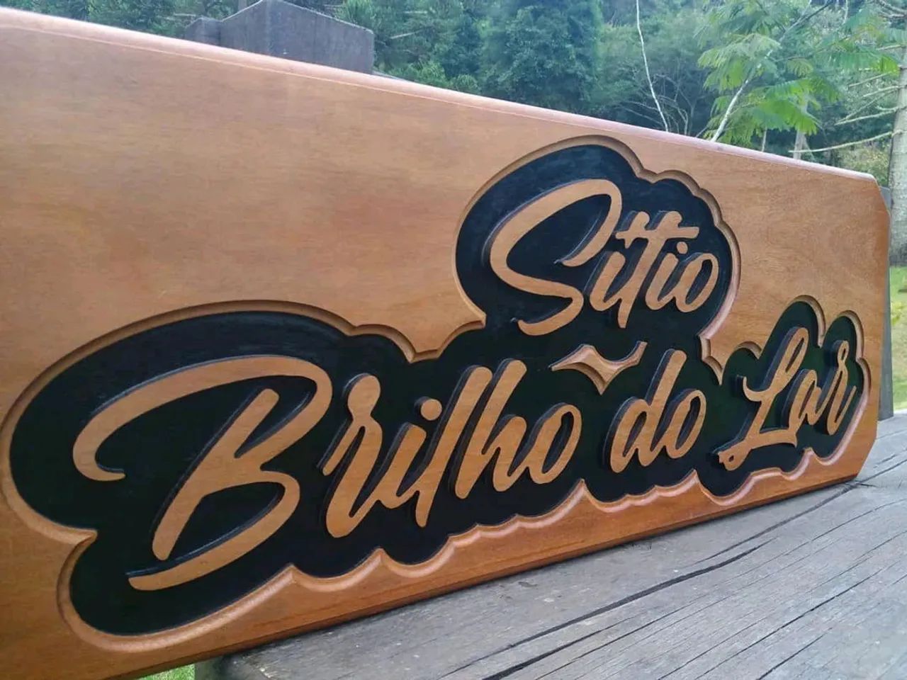 Placa de sítio madeira nobre  - Foto 3