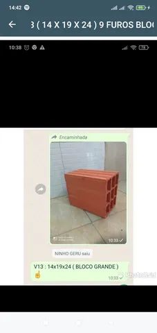V13 ( 14 X 19 X 24 ) bloco maior 8 furos  - Foto 3