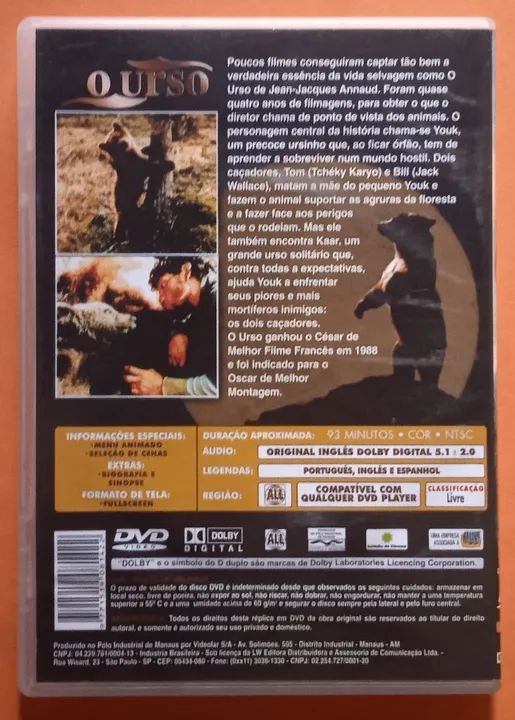 Dvd O Urso  - Foto 2