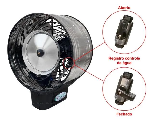 Ventilador Climatizador Umidificador De Ambientes Nevoa  - Foto 6