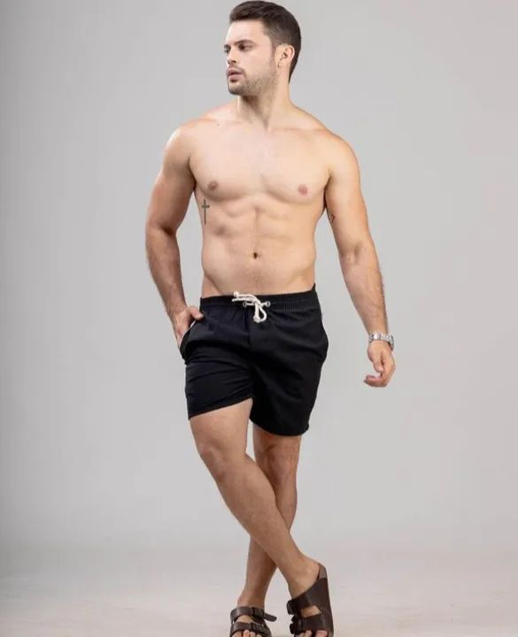 Shorts masculino em linho do P ao GG 