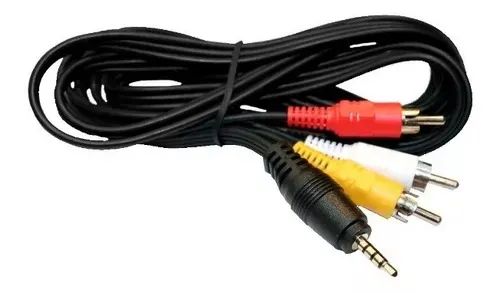 Cabo Audio E Video P2 P3 3 Rca  Para Celular 1,5m - Foto 3