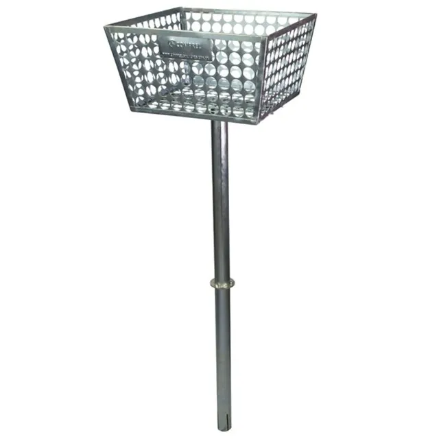 LIXEIRA PARA CALÇADA 46X46 GALVANIZADA