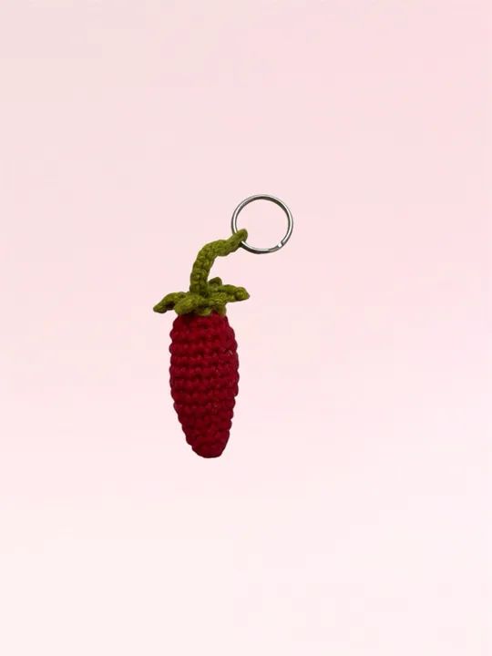 Chaveiro Pimenta Crochê