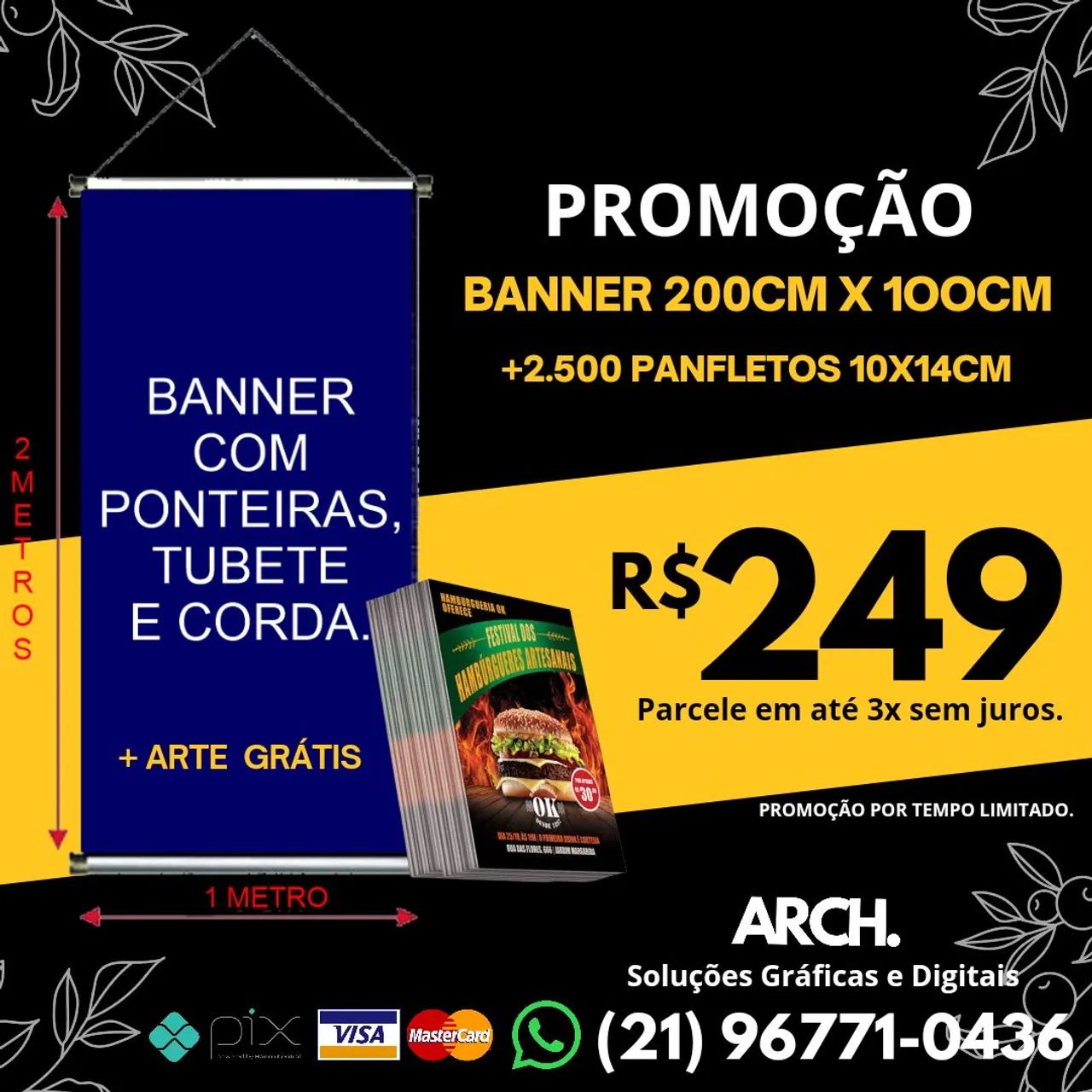 Banner + Panfletos Oferta 
