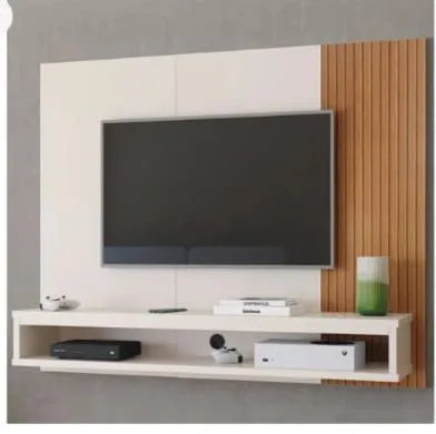 Painel para televisão instalado
