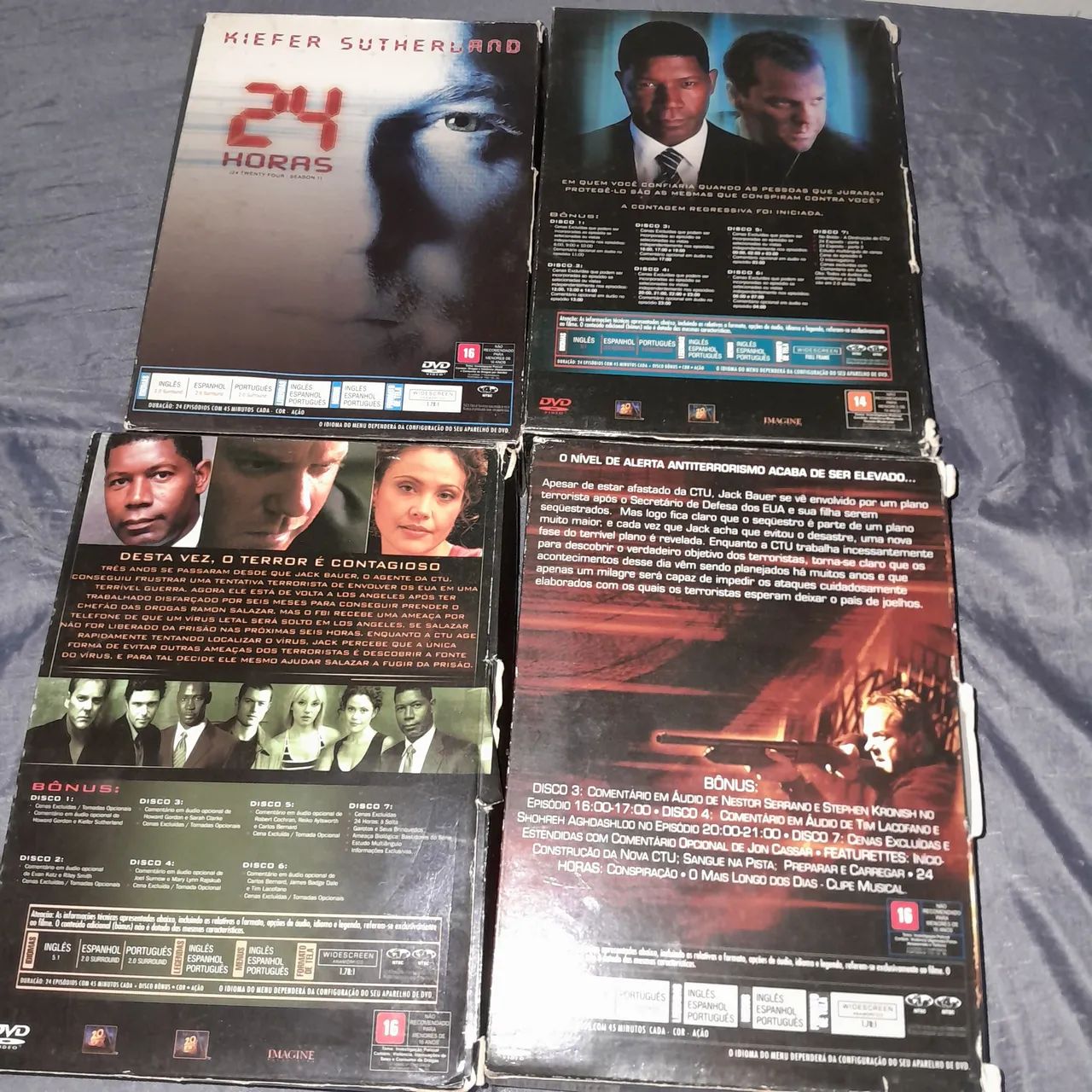 Box dvds 24 horas 1 a 4 temporadas  - Foto 4