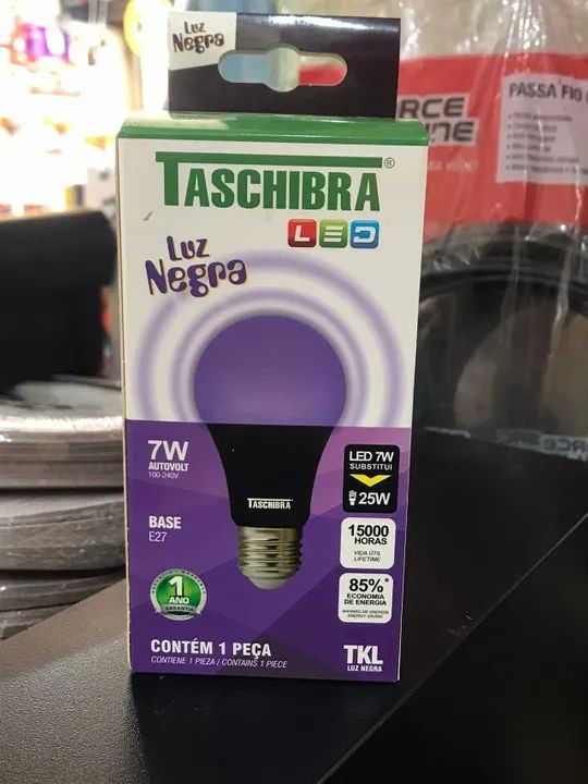 Lâmpada LED luz negra TASCHIBRA 