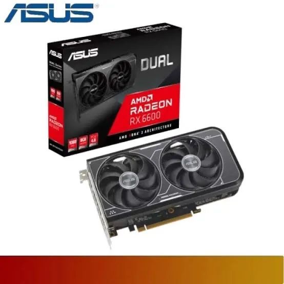 Placa de Vídeo RX 6600 V2 ASUS Dual AMD Radeon, 8GB GDDR6...