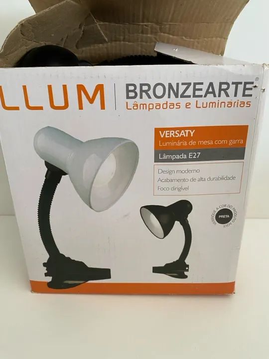 Luminária de mesa Bronzearte - Foto 4