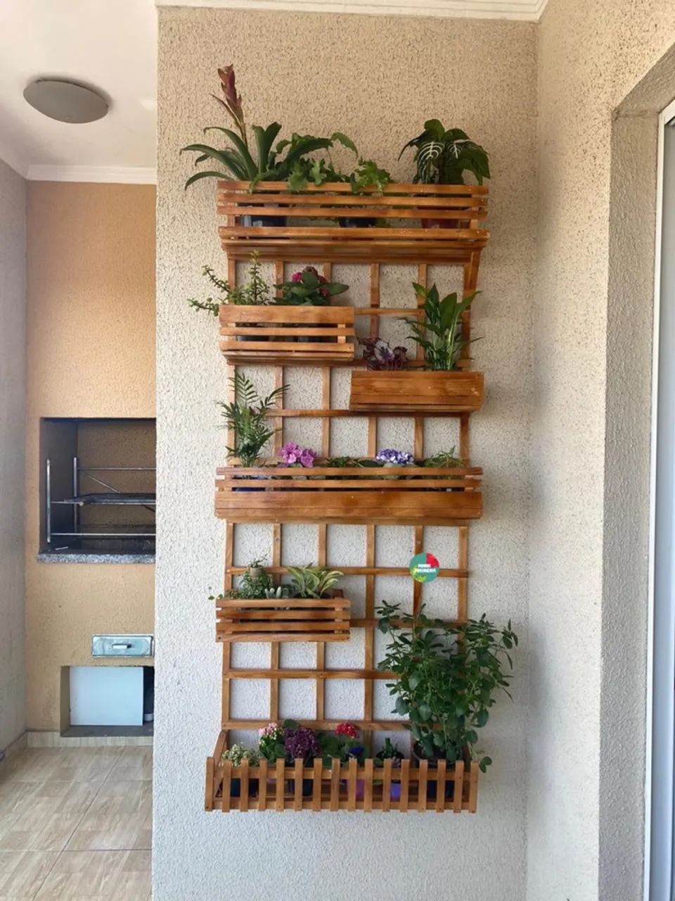 Jardim Vertical de Madeira para Plantas