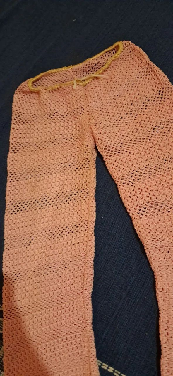Calça crochê tamanho p feminina 