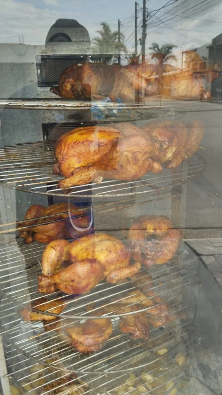Maquina de frango assado rotativa