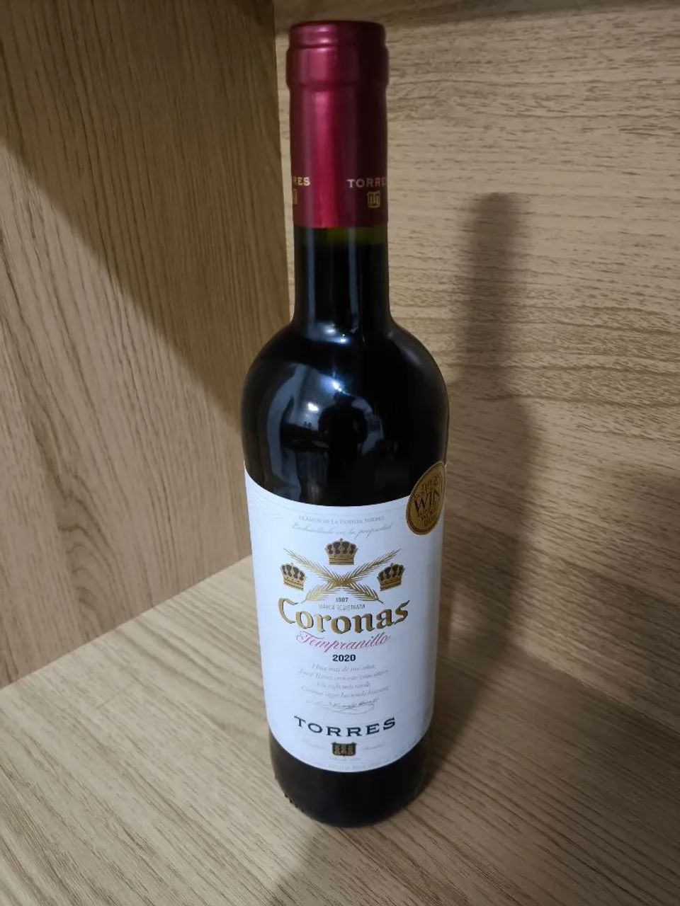 Vinho Tinto Torres Coronas Tempranillo 2020 - 750ml