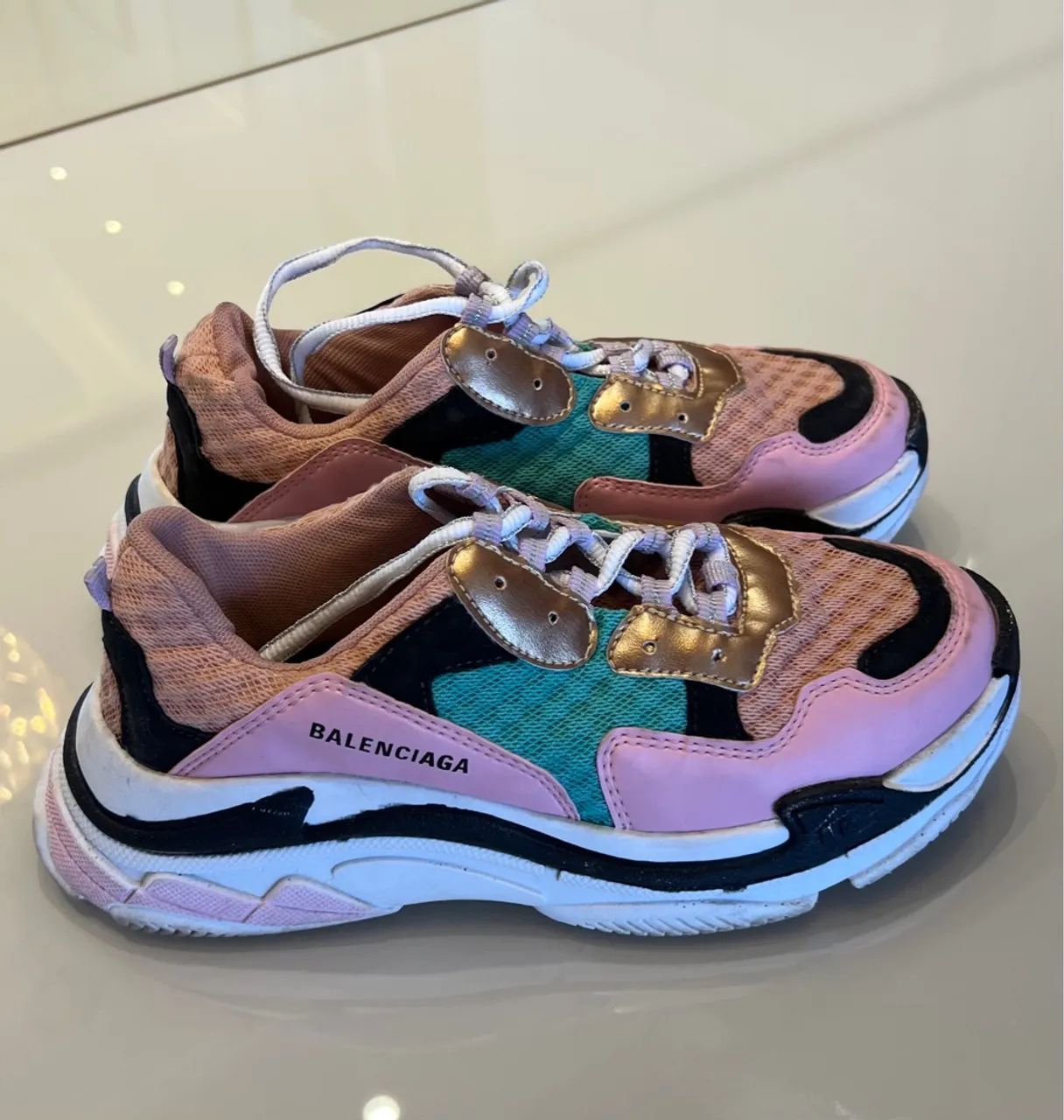 Tênis Balenciaga Triple Rosa e Colorido Calçados Vila Rosa