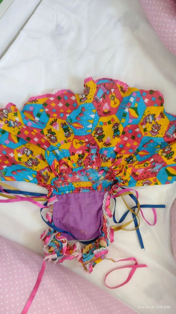 Vestido de Festa Junina Infantil - Foto 3