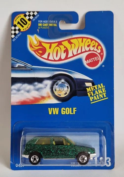 Hot Wheels Raro Volkswagen Golf  Verde Gliter Metal Flake 1990