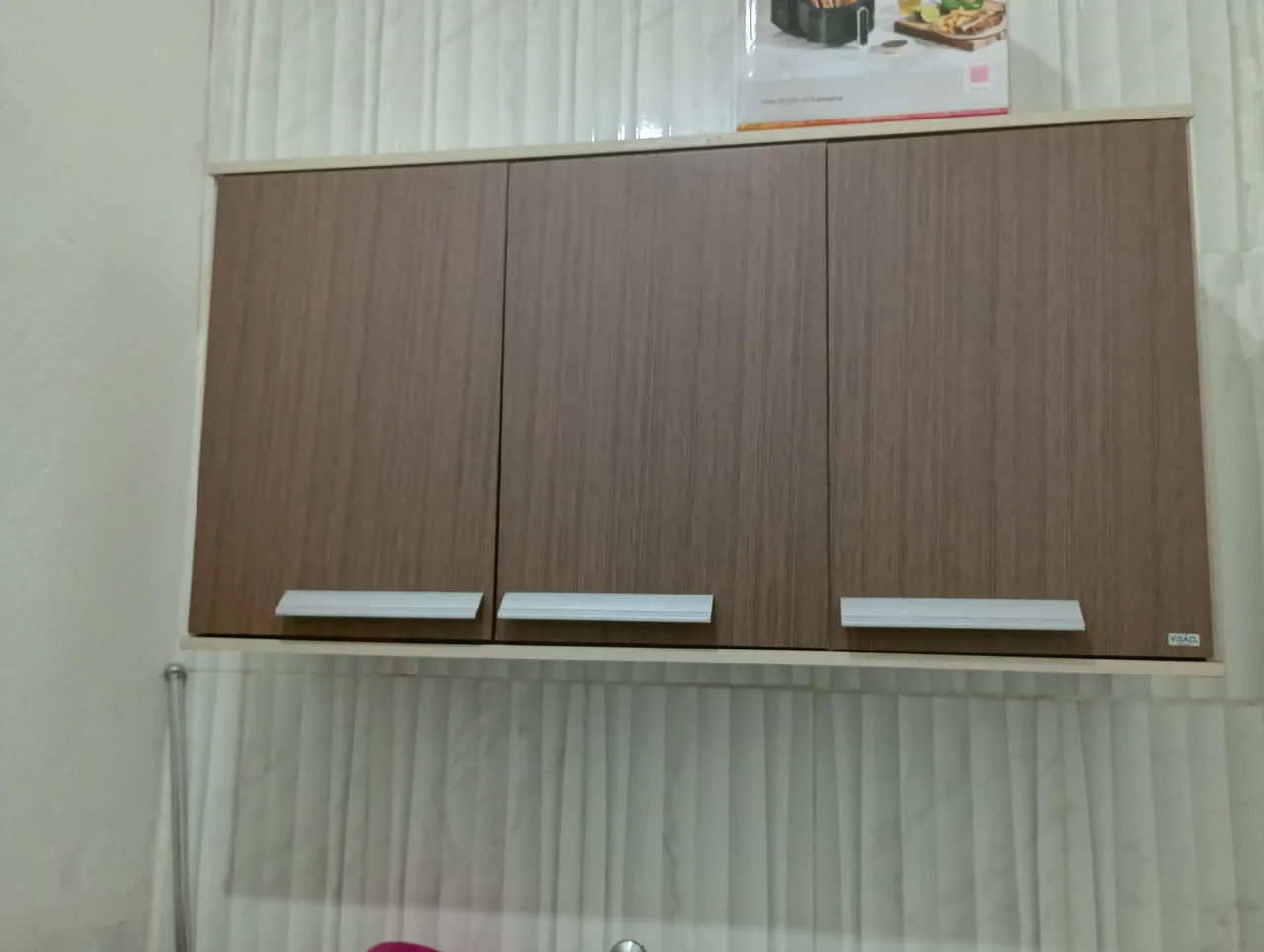 Armário de Cozinha 3 Portas Amadeirado