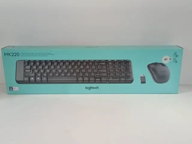 Kit teclado e mouse SEM FIO  Logitech NOVO