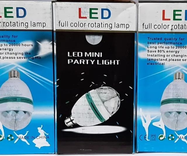 Lampada giratoria multi colors !! Leds 