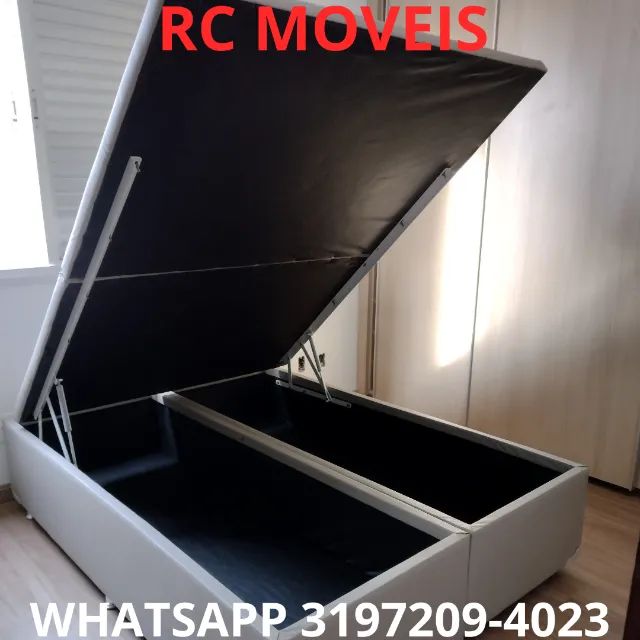 Cama Box Baú Casal Bipartido 1.38x1.88 - Mais Espaço e Praticidade