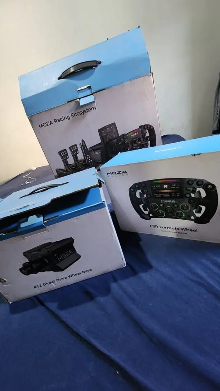 Direct Drive MOZA R12 + Volante FSR + Pedal CRP - O MAIS BARATO DA INTERNET - Foto 5