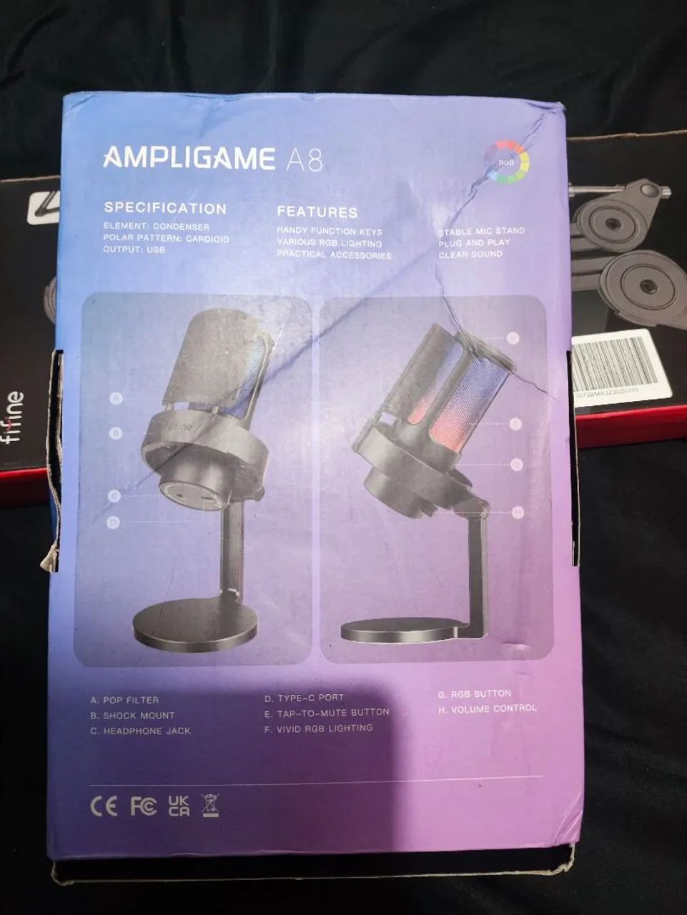 Microfone fifine ampligame A8 - Foto 3