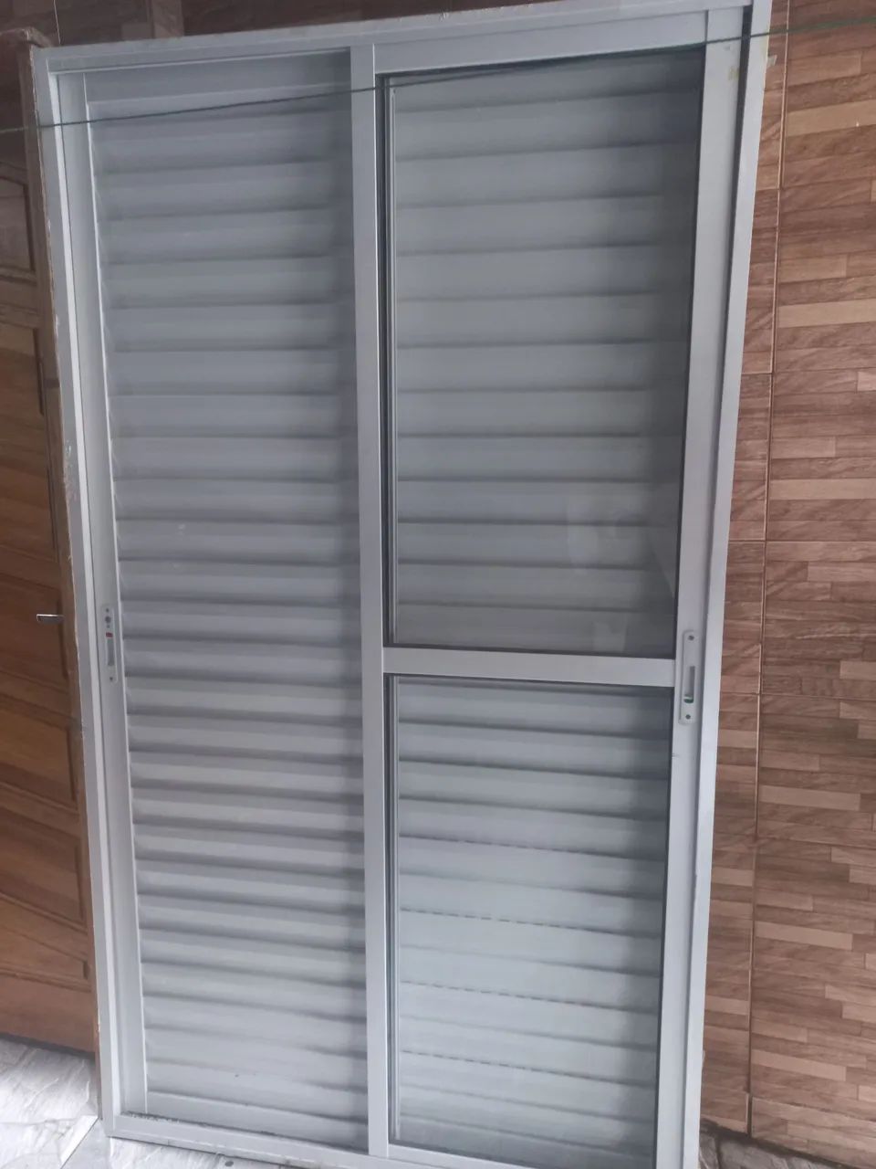 Porta de alumínio branco 