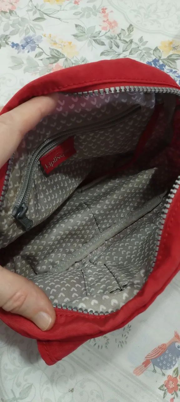 Bolsa de lado vermelha Kipling original  - Foto 3