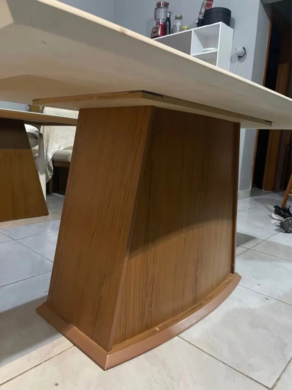 Mesa de Jantar 8 lugares MDF Muito Reforçada - Foto 2