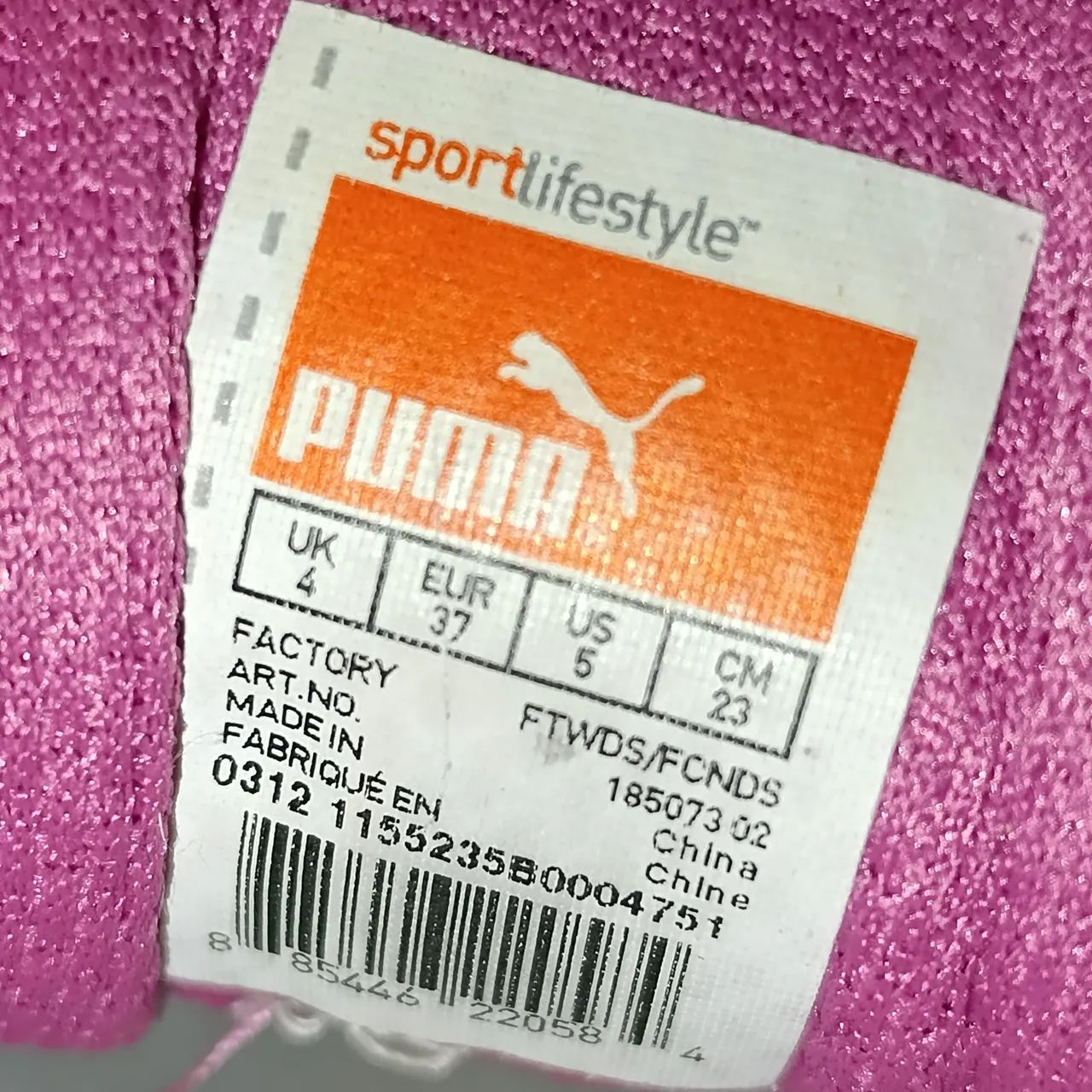 Tênis Puma Sport branco e rosa n.35 - Foto 5