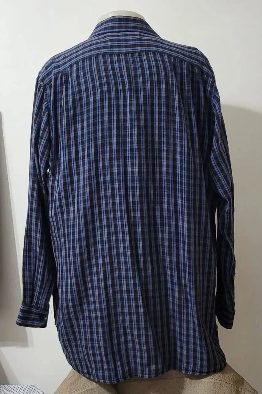 camisa xadrez algodão egípcio Tam 60 - Foto 5