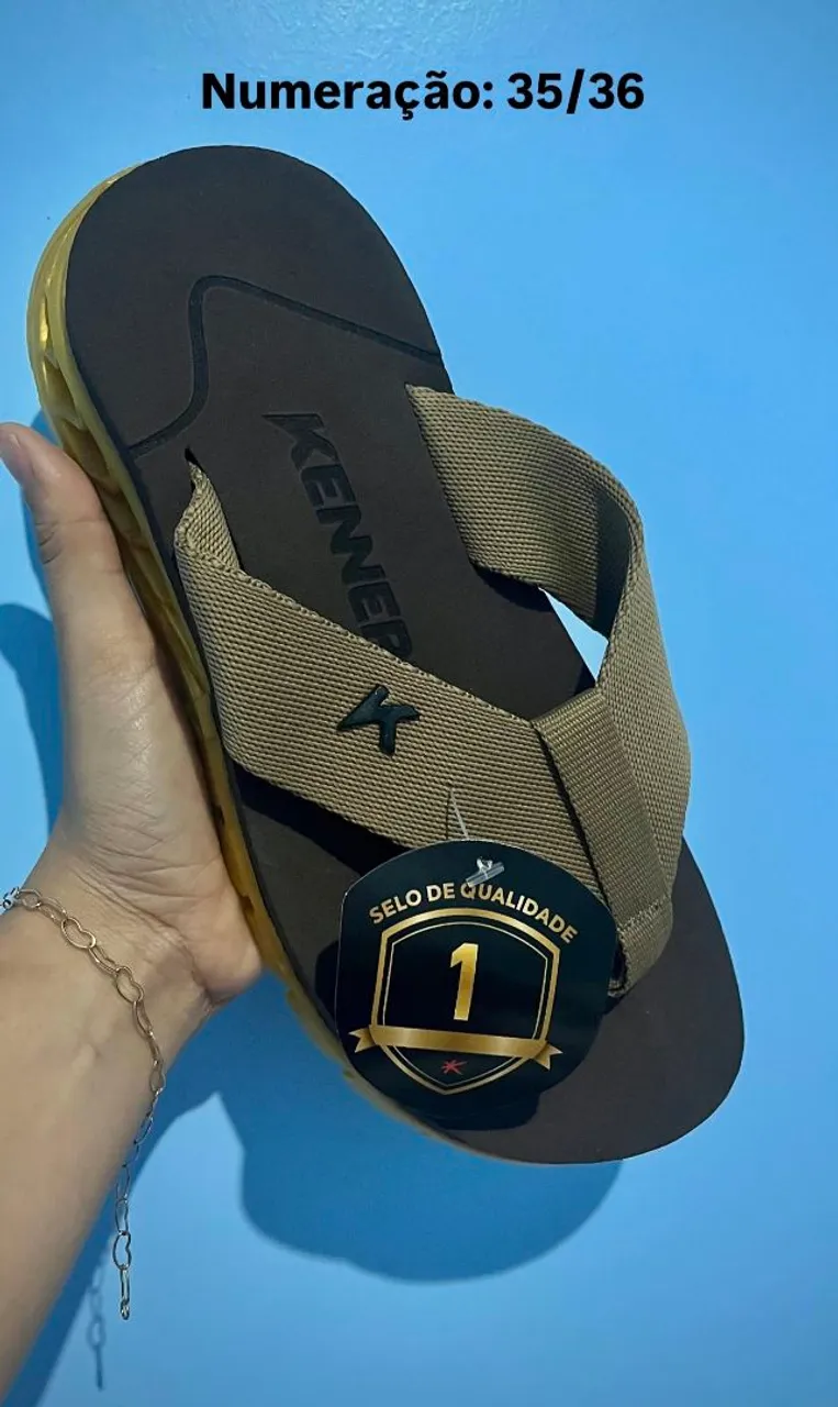 Sandália Kenner Masculina - Numeração 35/36