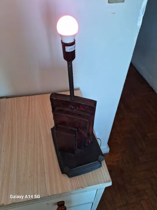 Luminária de Formato de Livro Raridade de Antiguidade  - Foto 6
